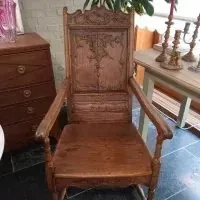 Stoel eik  Herve 18 cent .